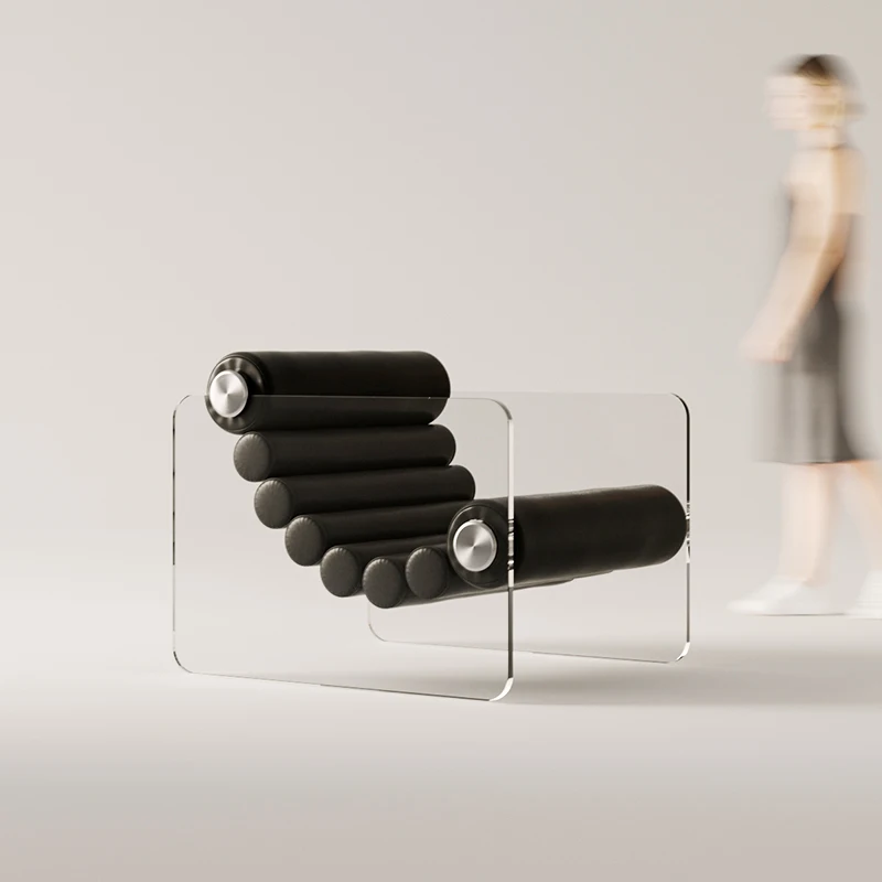 Fauteuil Inclinable de Styliste en Métal, Mobilier de Salon Confortable