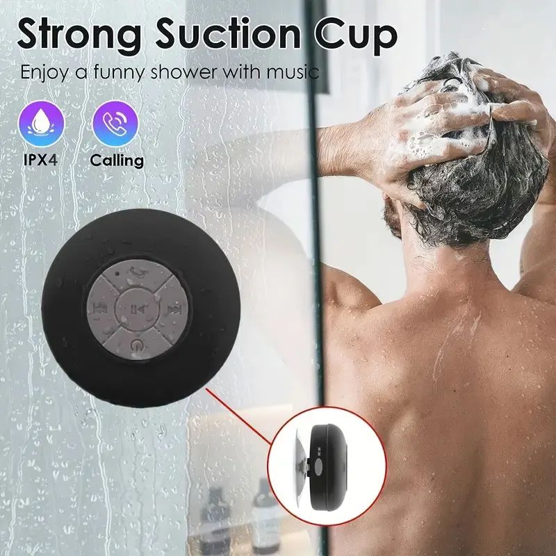 Familie Draagbare Draadloze Bluetooth Waterdichte Zuignap Kleine Speaker Auto Badkamer Mobiele Telefoon Luisteren Naar Muziek Stereo