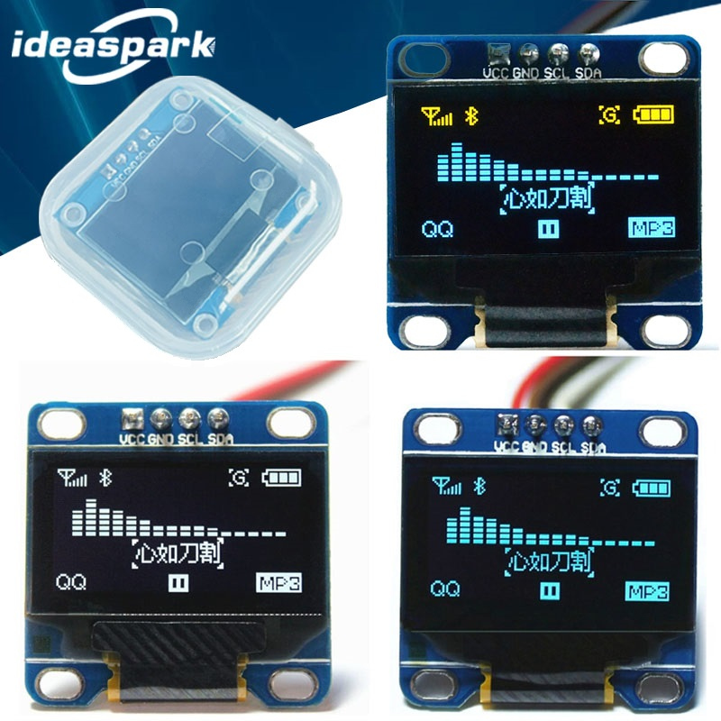Màn Hình OLED 0.96 Inch Mô Đun SSD1306 I2C IIC SPI Nối Tiếp 128X64 Màn Hình LCD 4 Pin YellowBlue WhiteBlue Cho Arduino(Pin đầu Hàn)