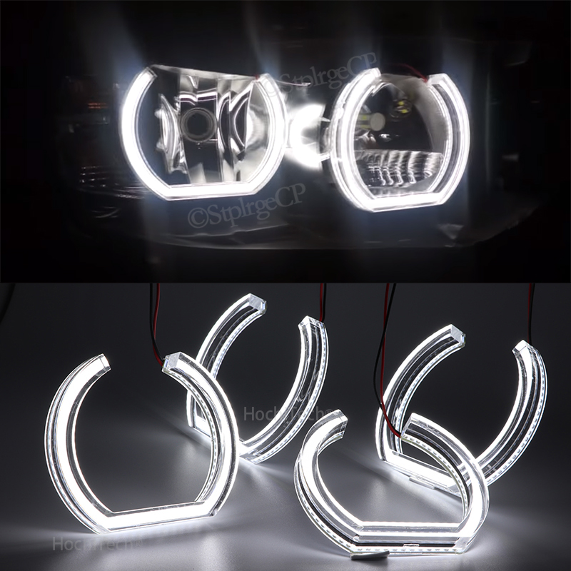 Do BMW serii 3 F30 F31 F34 2012-2016 reflektor halogenowy Stylizacja samochodu Wysokiej jakości białe kryształowe oczy LED w stylu DTM