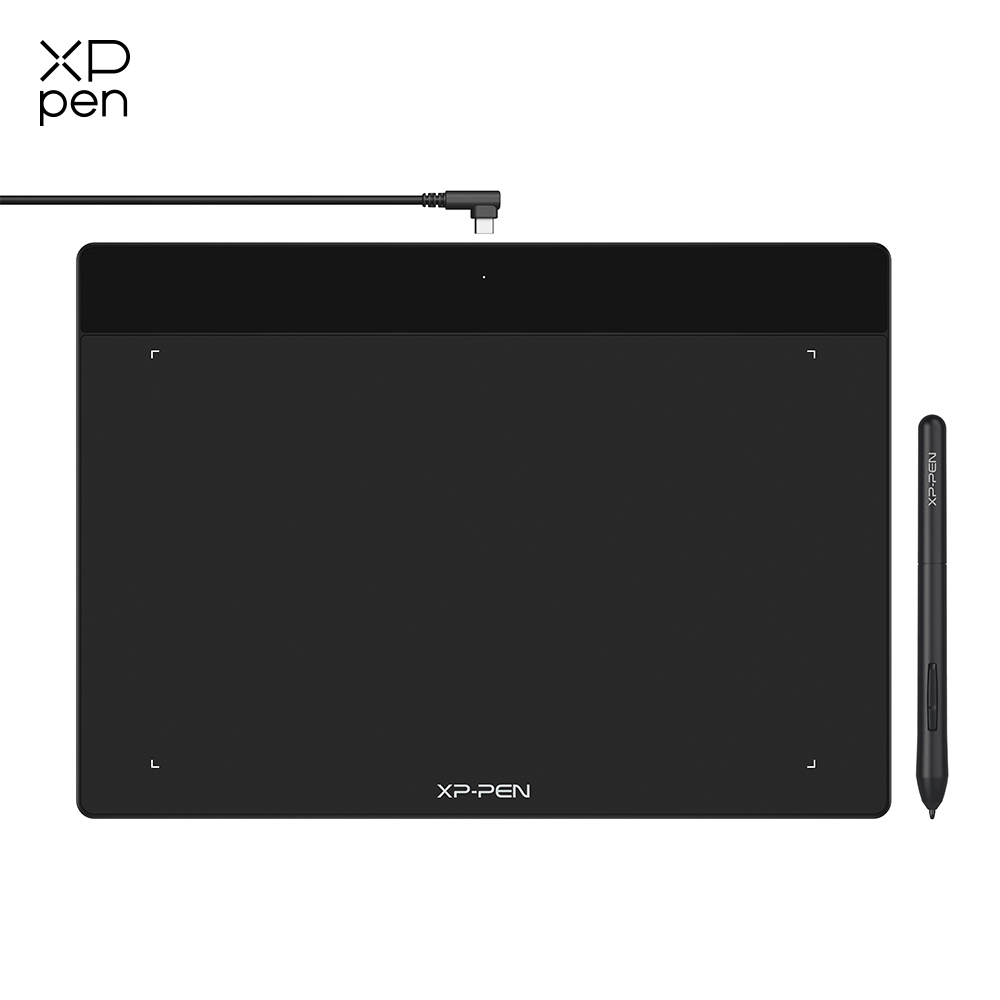 XPPen-Tablette graphique numérique Deco Fun L, 10x6 ", pour dessin OSU, éducation en ligne, compatible Android, Mac, Linux, Windows, Chrome OS