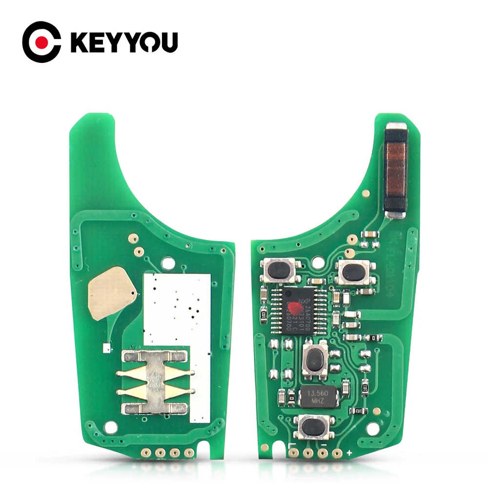 Keyyou 315Mhz/433Mhz 2/3/4/5 Knoppen ID46Chip Voor Chevrolet Cruze Malibu Aveo Spark Sail auto Afstandsbediening Sleutel Elektronische Printplaat