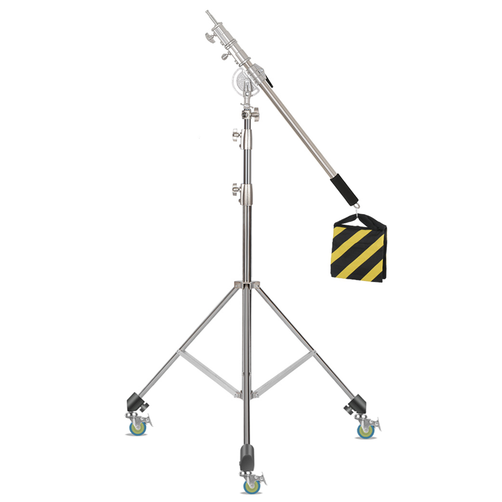 SH 2,8 M Edelstahl Licht Stehen Heavy Duty Last gewicht 10 kg Fotografie Studio Unterstützung Stativ Für Led Licht foto Studio