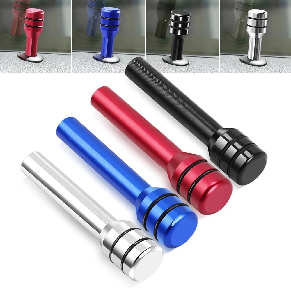 Pasadores de cerradura de puerta de seguridad Universal para coche, rosca Interior M4, perilla de cerradura de puerta Interior para camión y coche, pasadores de tracción