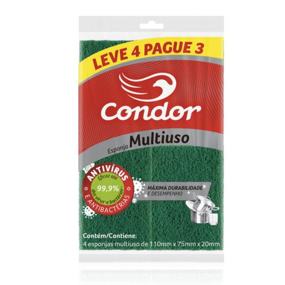 SPONGE ANTIBAC L4P3 MULTIUSE CONDOR