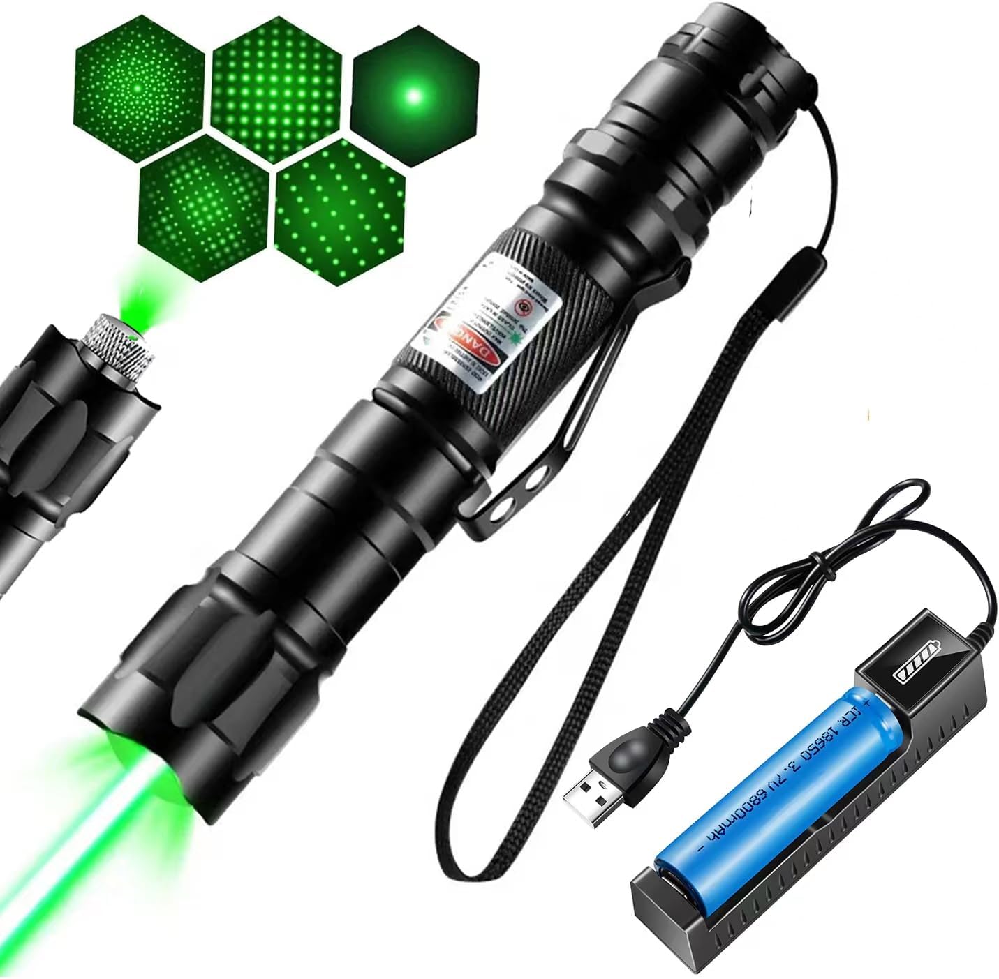 Luz verde 009 puntero láser patrón de transformación mascota LED lindo gato láser juguete interactivo animación brillante tiene batería pluma juguete