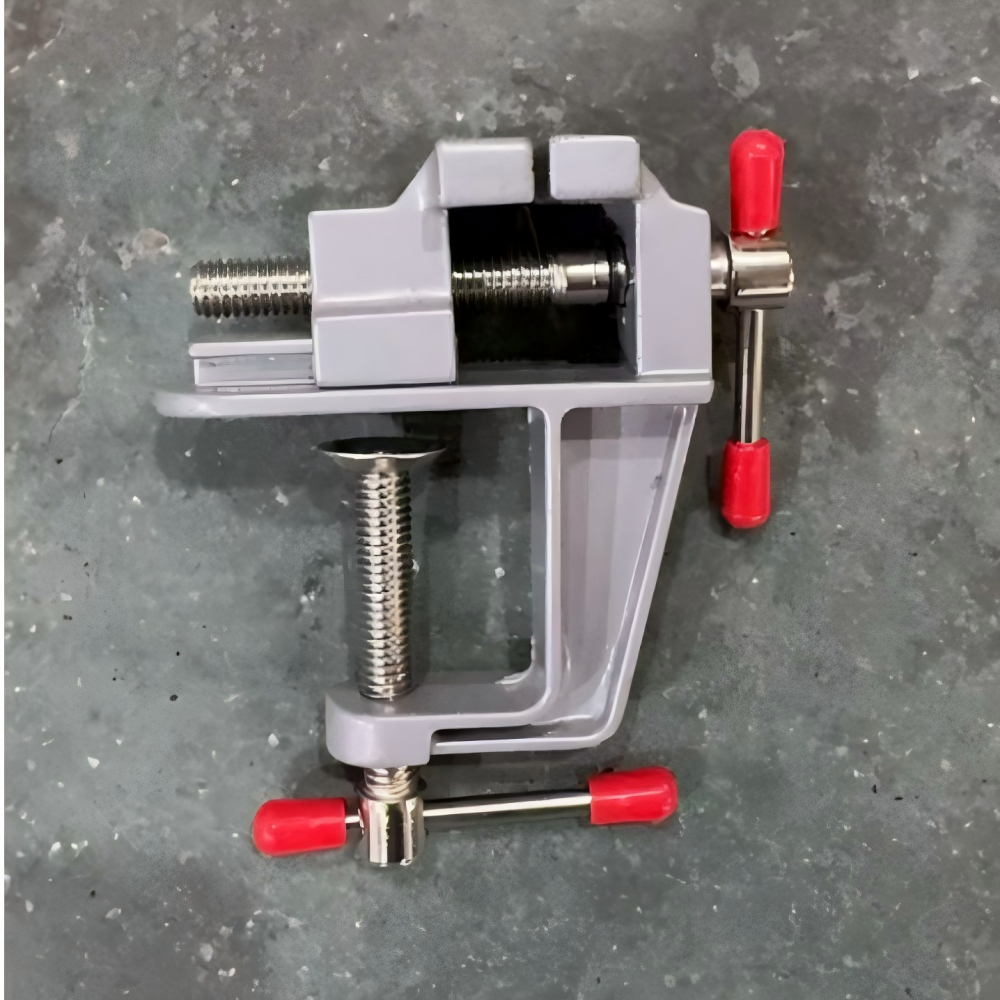 Mini Bench Vise Muliti-Funcational 3.5&quot Aluminum Miniature Small Jewelers Hobby Clamp On Table Flat Pliers Tool Vice
