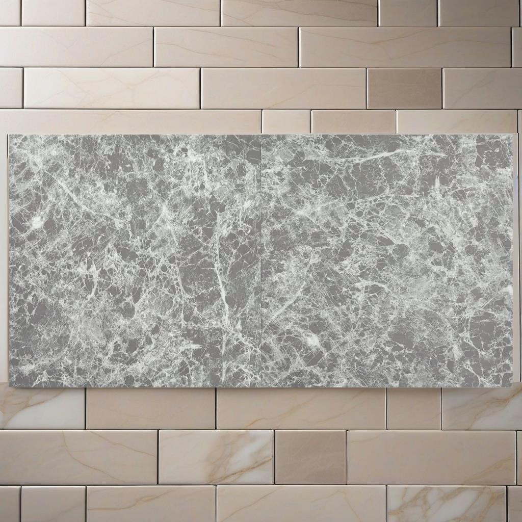 Self-Adhesive PVC Flooring Planks - 55pcs, 5.11m² Concrete Grey Design