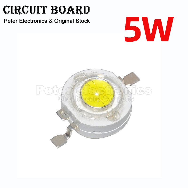 2 stks 5 W Lampen High Power LED Lamp Diodes SMD Volledige Watt Blubs Spotlight Downlight Chip DIY Rood geel Warm Wit Blauw Groen