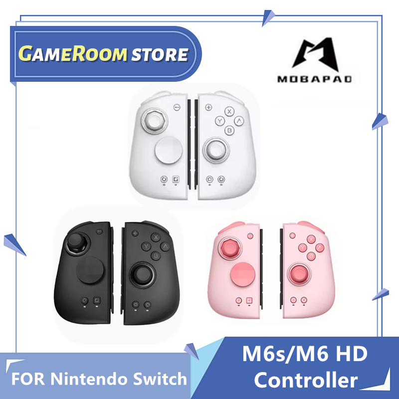 MOBAPAD pengontrol konsol Game M6 Gemini M6s, untuk Nintendo Switch Joypad pegangan kanan kiri untuk Nintendo Switch Gamepad OLED