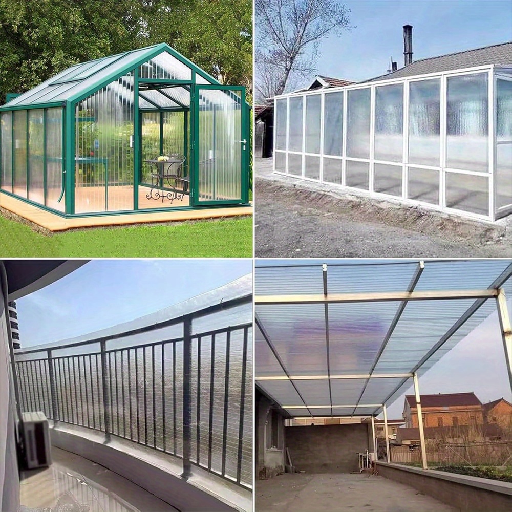 Polycarbonate Roofing Sheet High Impact Clear PVC Roofing Sheets UV Protection