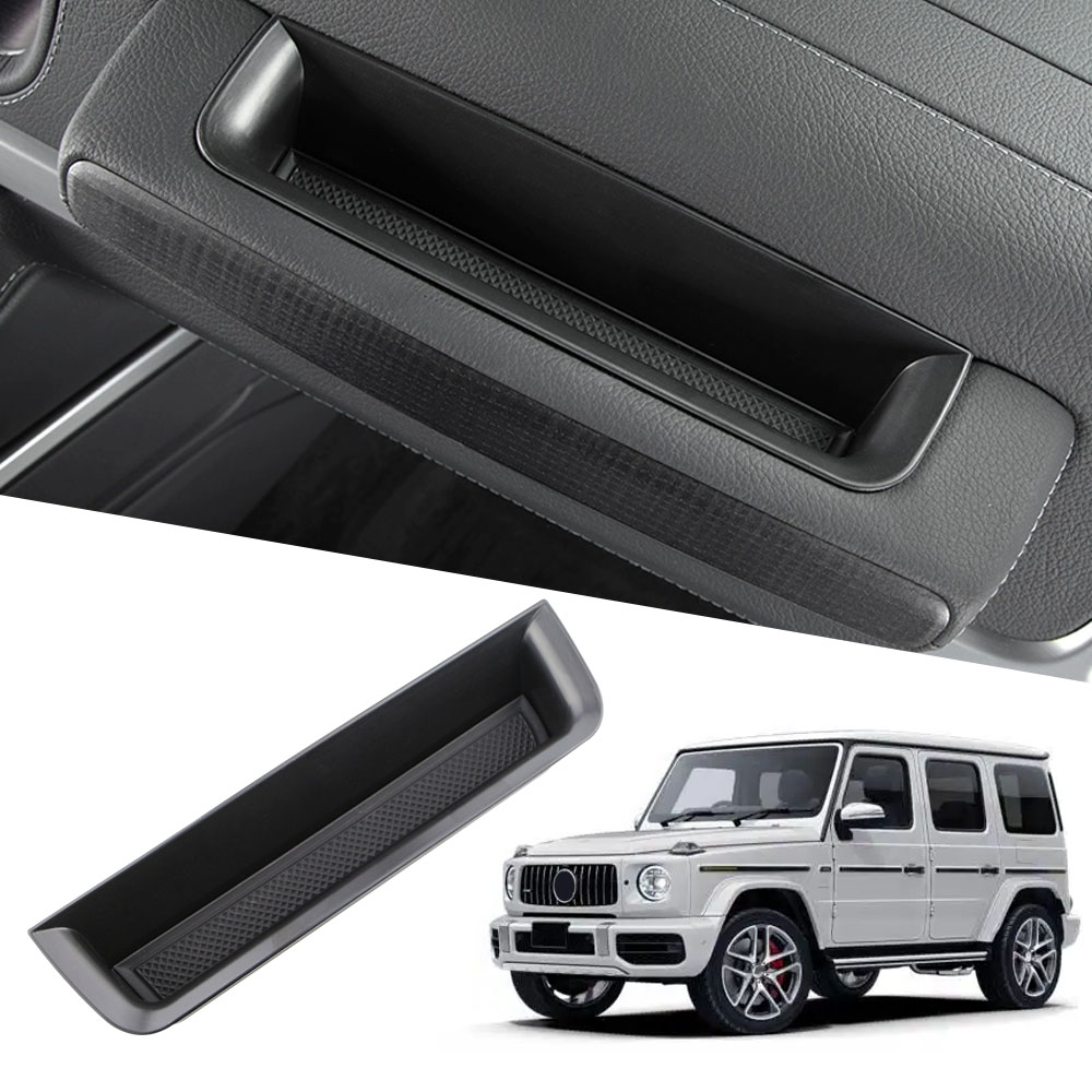 Para Mercedes Benz Clase G AMG W463A G350 G500 G63 2019-2025 caja de almacenamiento lateral del pasajero contenedor accesorio de estiba Interior