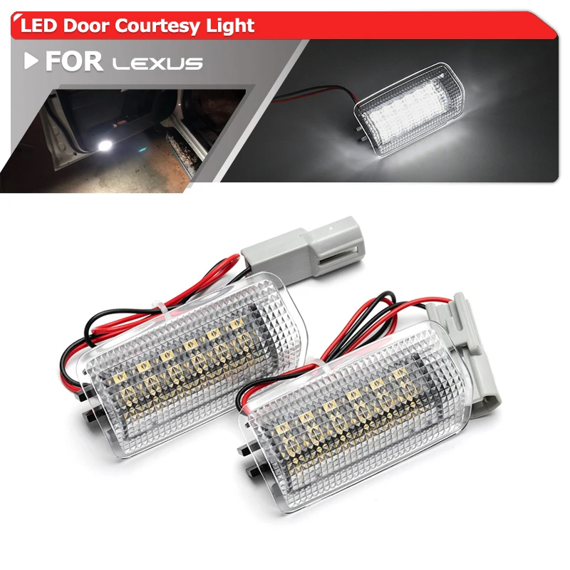 Для Lexus IS ES GS RC LS RX Series 240 300 330 350 400 450 460 500 570 GX460 LX570 HS250h SMD светодиодные дверные фонари для подножек