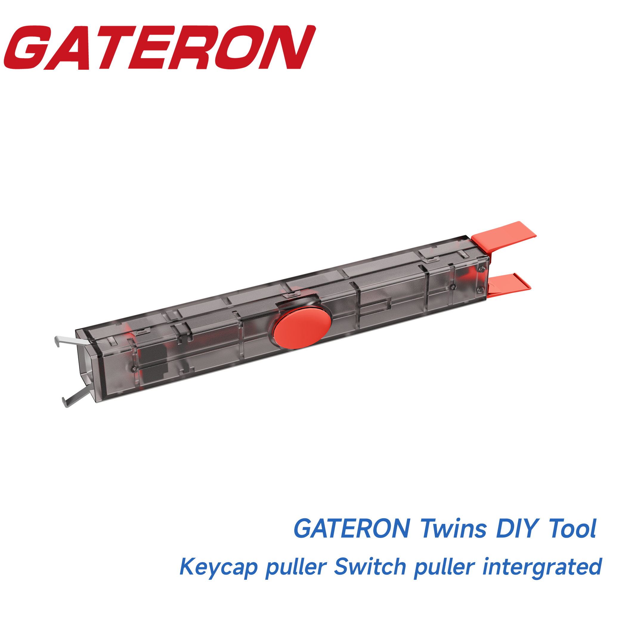 GATERON-Extracteur de touches Twins, extracteur d'interrupteur, outil de bricolage personnalisé intégré pour clavier mécanique de jeu