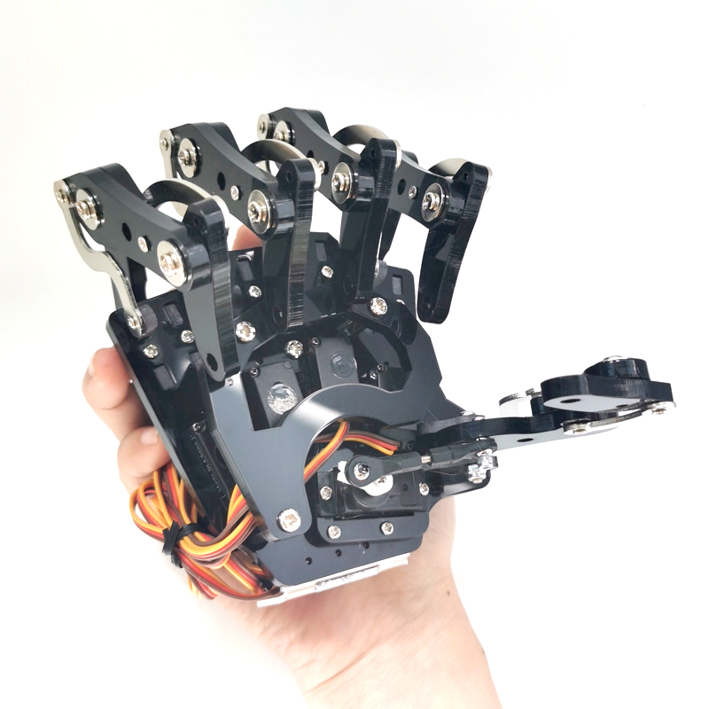 5 Dof หุ่นยนต์มือ Claw Humanoid หุ่นยนต์ Bionic ประกอบ Mechanical Manipulator Gripper สําหรับ Arduino การเขียนโปรแกรมหุ่นยนต์ DIY ชุด