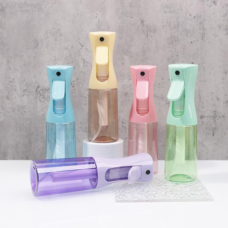 Botella pulverizadora de belleza de 200/300ML, botella para regar plantas, botella pulverizadora continua de alta presión, botella de subenvasado reutilizable para viaje