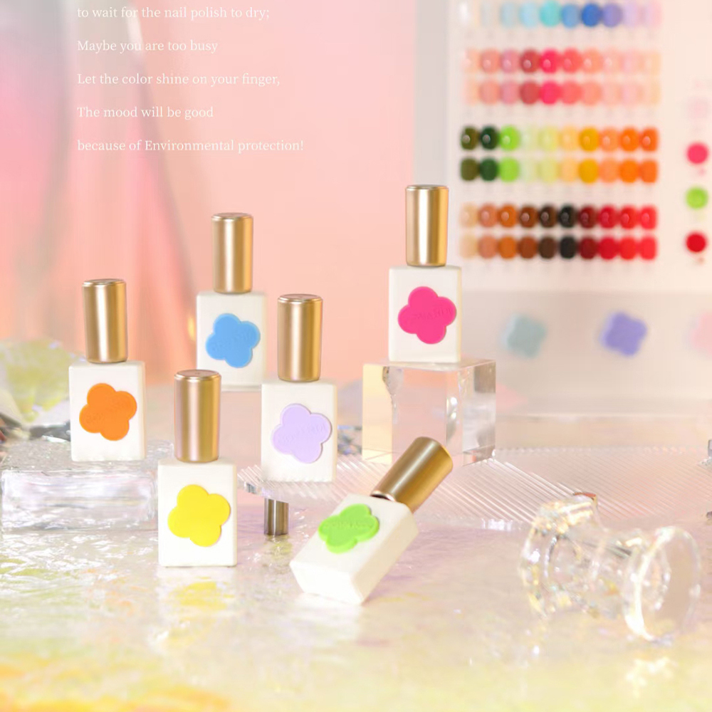 Kit polonês em gel com cartão colorido, garrafas loverly, verniz para design de arte de unhas, conjunto completo, luxo, 15ml, 50 cores