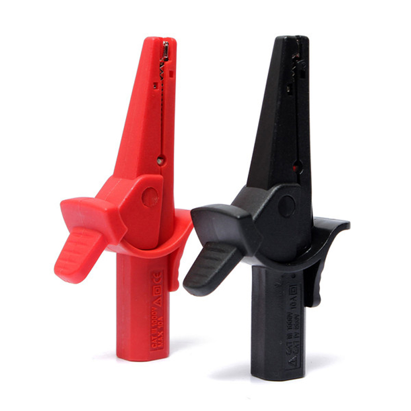 Multímetro de sonda de cocodrilo 1000V/10A 4Mm Clip grande con conector banana