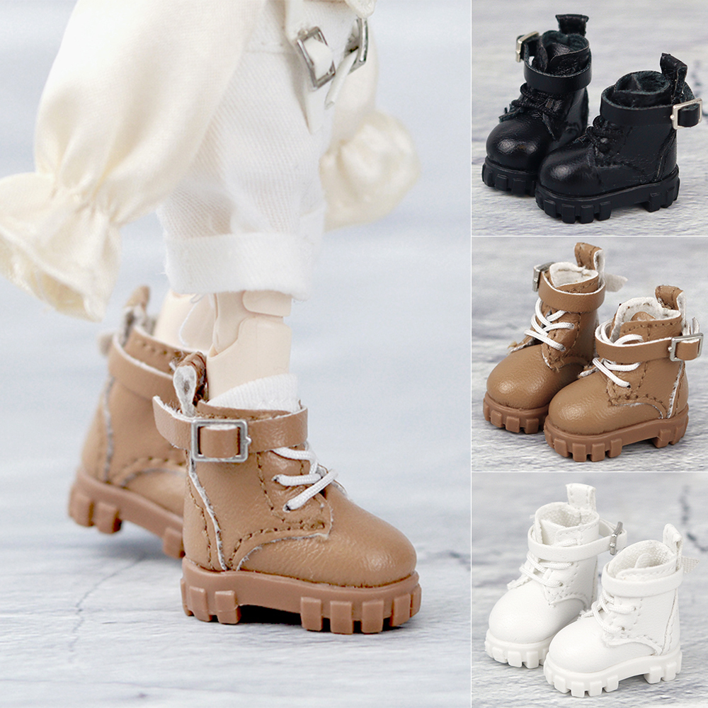 Botas de cuero para muñeca Ob11, zapatos para exteriores, zapatos informales para muñeca a la moda, accesorios para Penny, Ob11, Obitsu 11, Holala, Gcs, 1/12 Bjd