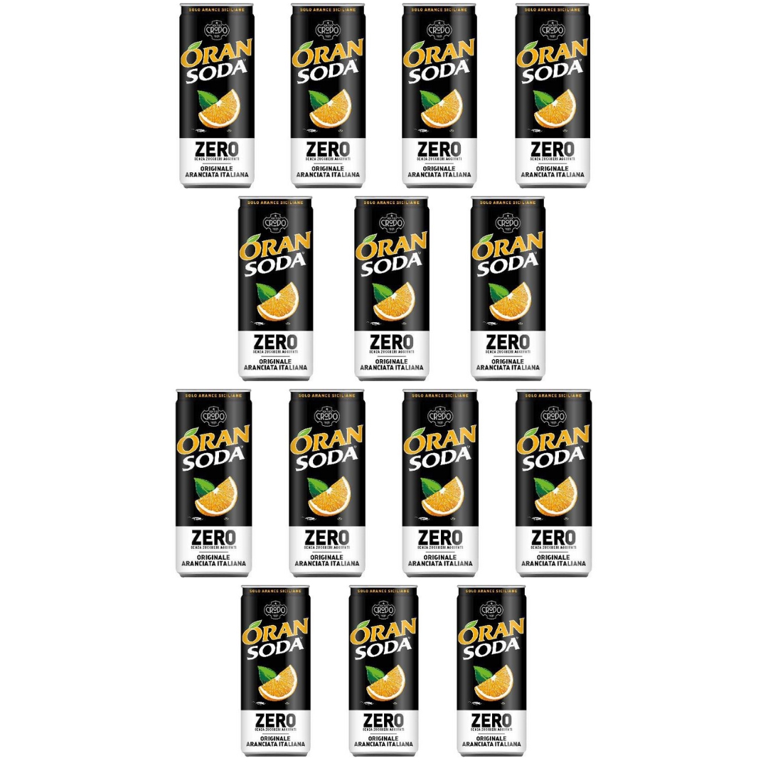 Napój gazowany Oran Soda Zero w puszce 14x330ml  Fondi Di Crodo