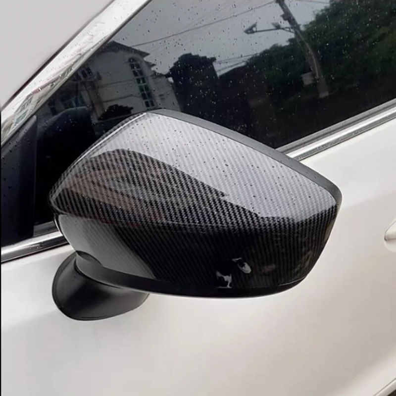 Per Mazda CX-5 CX5 2012 -2014 2015 2016 2017-2021 ABS Porta Laterale Specchio In Fibra di Carbonio Look Vista Posteriore Tappi Retrovisori Trim Coperture Auto
