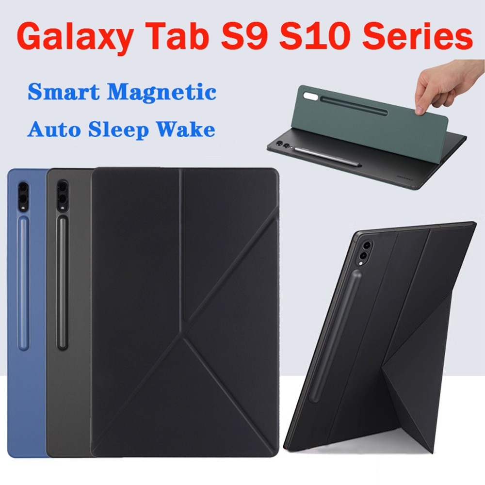 Dla Samsung Galaxy Tab S10/S9 FE Plus Etui magnetyczne Dla S10+ Stand Cover Auto Sleep Wake Dla Tab S9 S10 Ultra Z uchwytem na ołówek