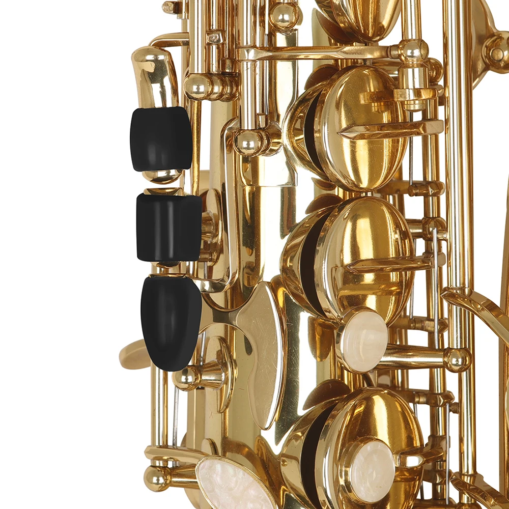 6 pièces/ensemble bouton en caoutchouc côté droit rehausser les incrustations de touches pour Alto/ténor/Saxophone pièces d'instruments à vent accessoires