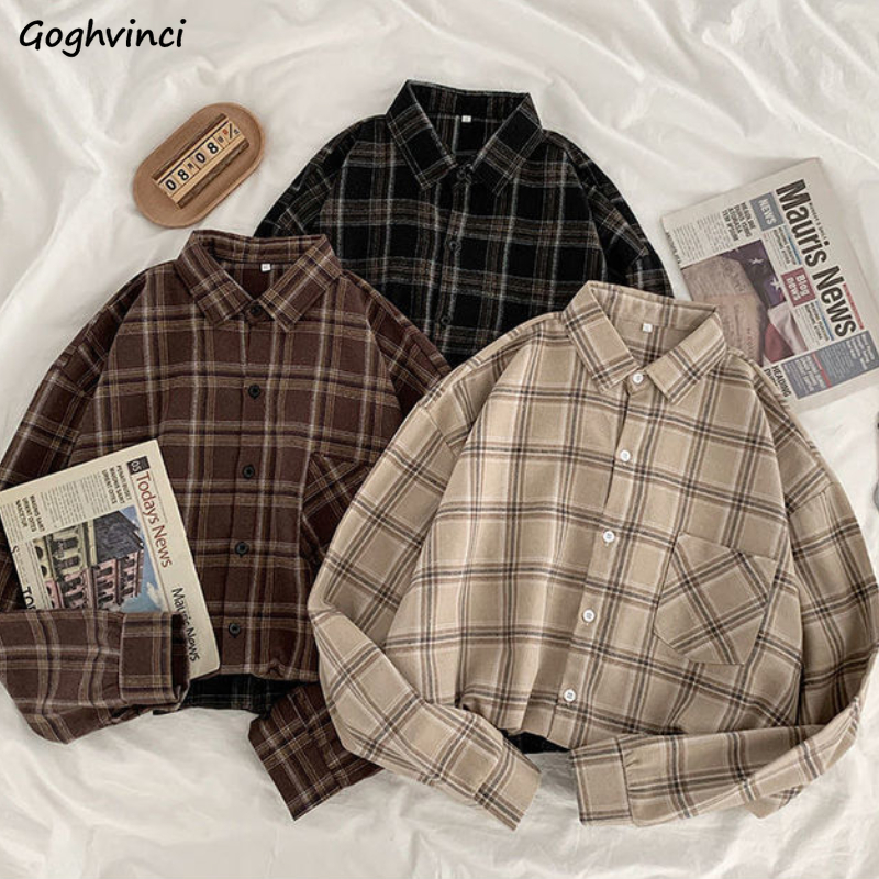 3XL Nữ Áo Sơ Mi Quần Baggy Kẻ Sọc Tay Dài Sang Trọng Thời Trang Đơn Giản Thường Ngày Mới Với Con Cái Mùa Xuân Cao Cấp Tất Cả Trận Đấu Dạo Phố Retro ulzzang