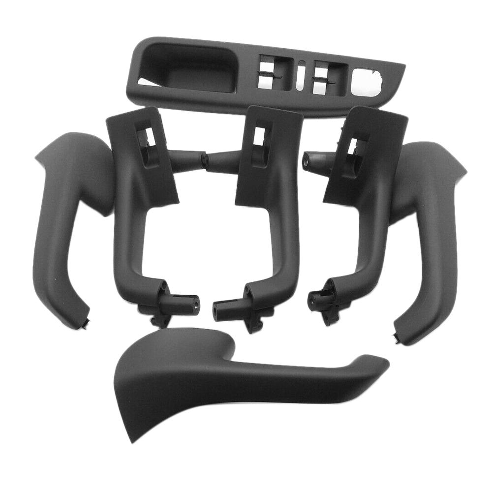 Preto Interior Porta Grab Handle, Janela Interruptor moldura Tampa, Braço Interior, Golf 5, GTi-MK5, Jetta, 1K0, 868, 040B, 7Pcs