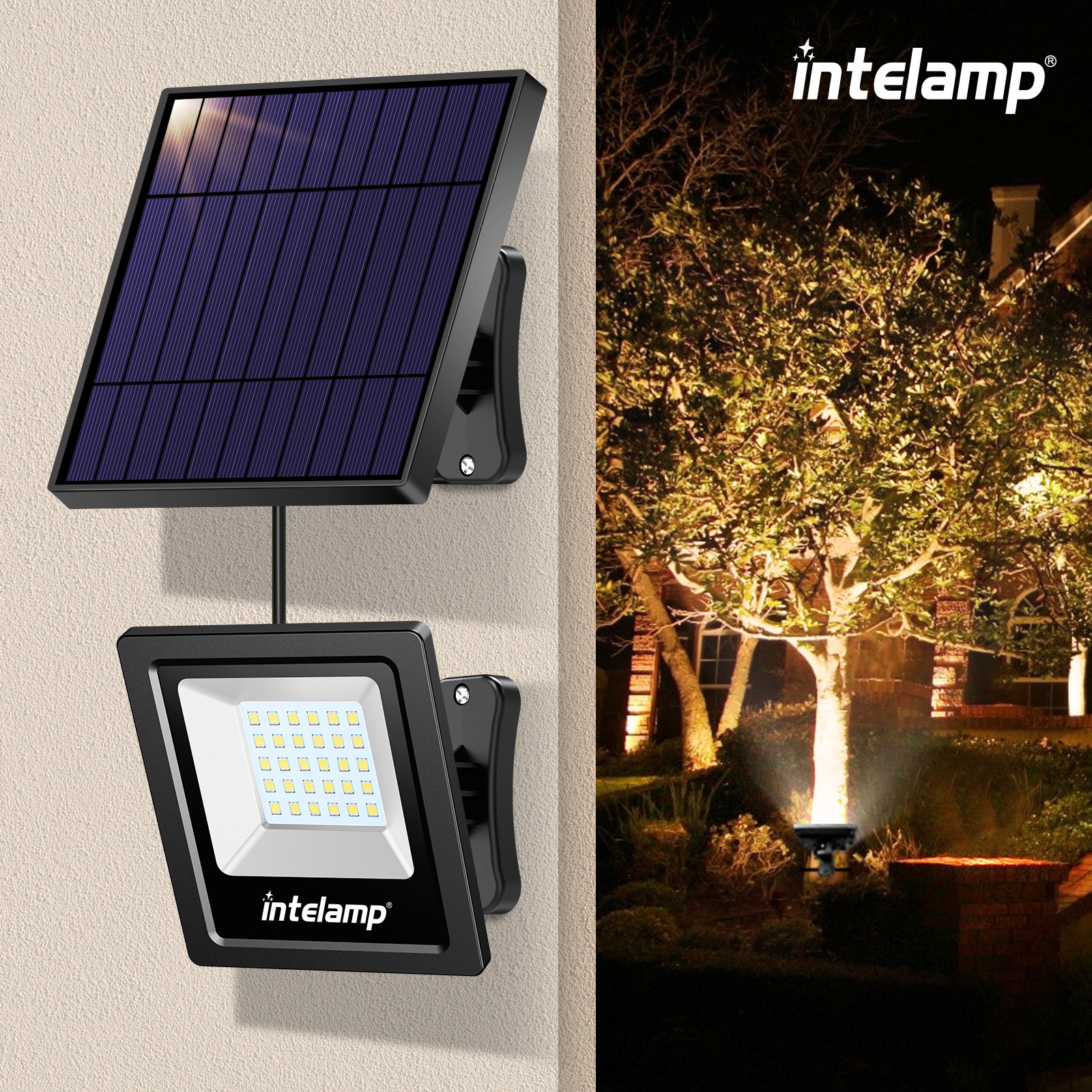 Luz solar al aire libre Luz solar cálida de pared superbrillante IP65 Luz de calle impermeable Luz de seguridad solar para muchas escenas al aire libre