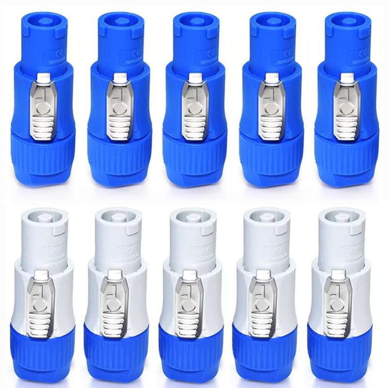 Conector Powercon 20A Macho para Cabo AC 250V, Adaptador de Plugue de Alimentação para Luz de Palco, Tela LED, Soquete NAC3FCA NAC3FCB NAC3MPA