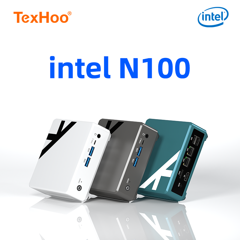 Мини-ПК TexHoo Alder Lake N100 Windows 11 Intel 12th DDR4 RAM NVME ROM WiFi 5 BT4.0