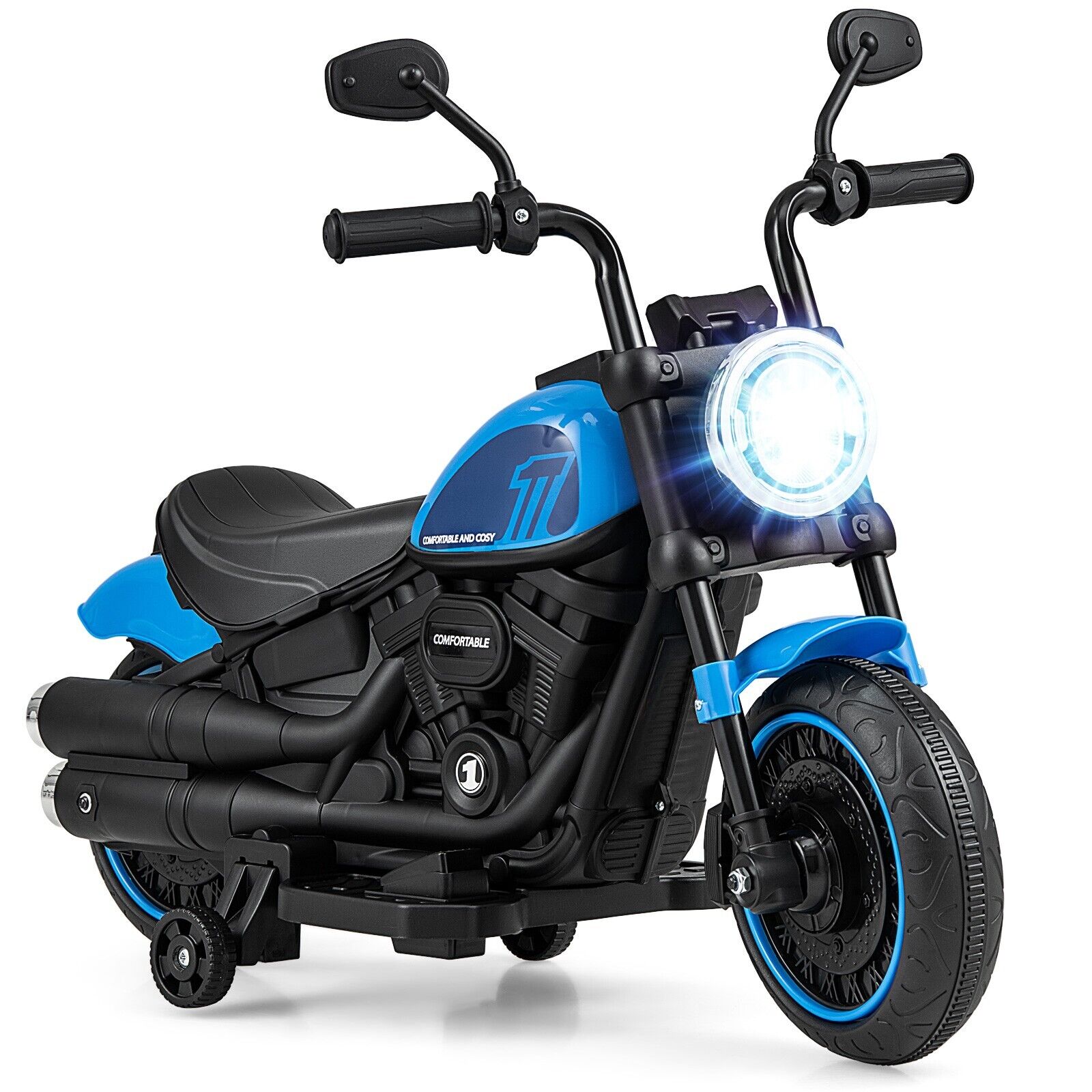 Dortala 6V Kinderen Rijden Op Motorfiets Elektrische Batterij Aangedreven Off-Road Motor Met Muziek