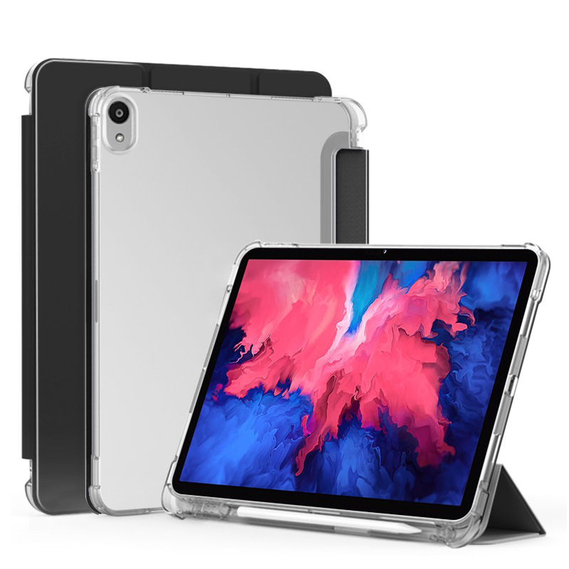 Para Lenovo Tab P11 /P11 Plus 11 "TPU soporte trasero Tablet Funda para Xiaoxin Pad 11 Plus TB-J606F J607F J616F con Funda con soporte para bolígrafo