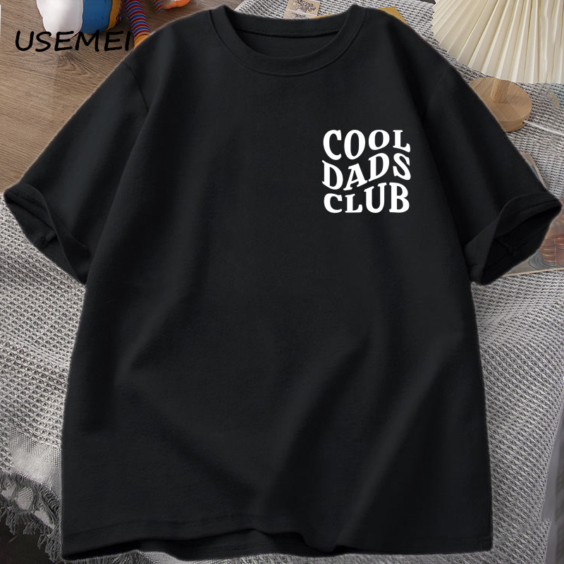 Футболка Cool Dads Club на День отца, забавная футболка для мужа, футболка для папы, мужская хлопковая футболка большого размера, мужская одежда, подарки
