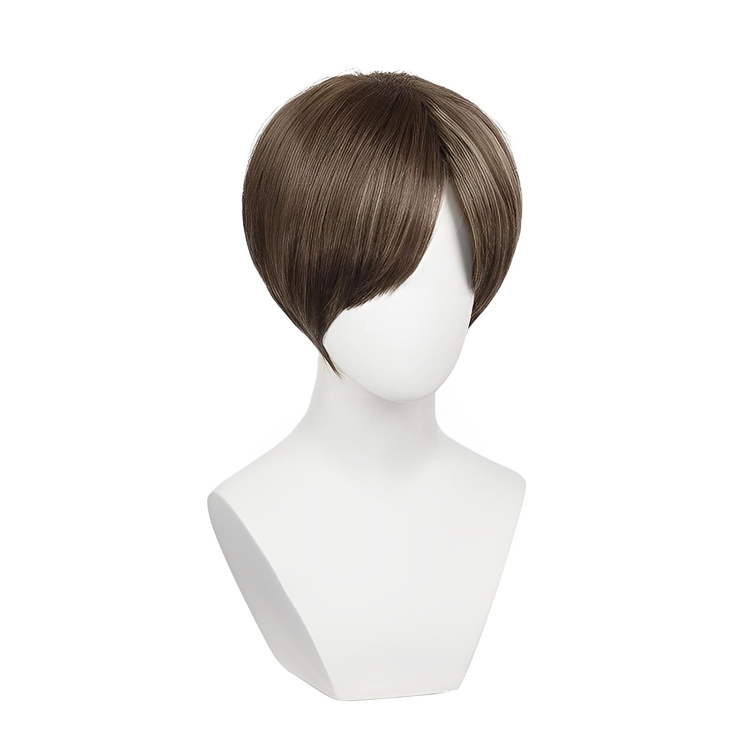 Cosplay Film Leon Scott Kennedy Frauen Männer Haar für Kennedy Cosplay Perücke Kurze Gerade Dunkelbraun Anime Party Halloween Kostüm