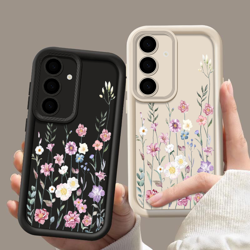 Schattig klein bloemetjes TPU hoesje voor Samsung Galaxy S25 FE S26 S24 S23 S22 Ultra Plus A57 A37 A27 A15 A55 A54 A16 A35 5G telefoonhoesje