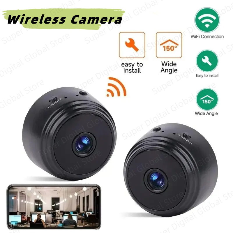 Mini cámara de vigilancia inteligente Wifi HD A9, videocámara con sensor, cámara web, cámara de seguridad inalámbrica para bebés y hogar.