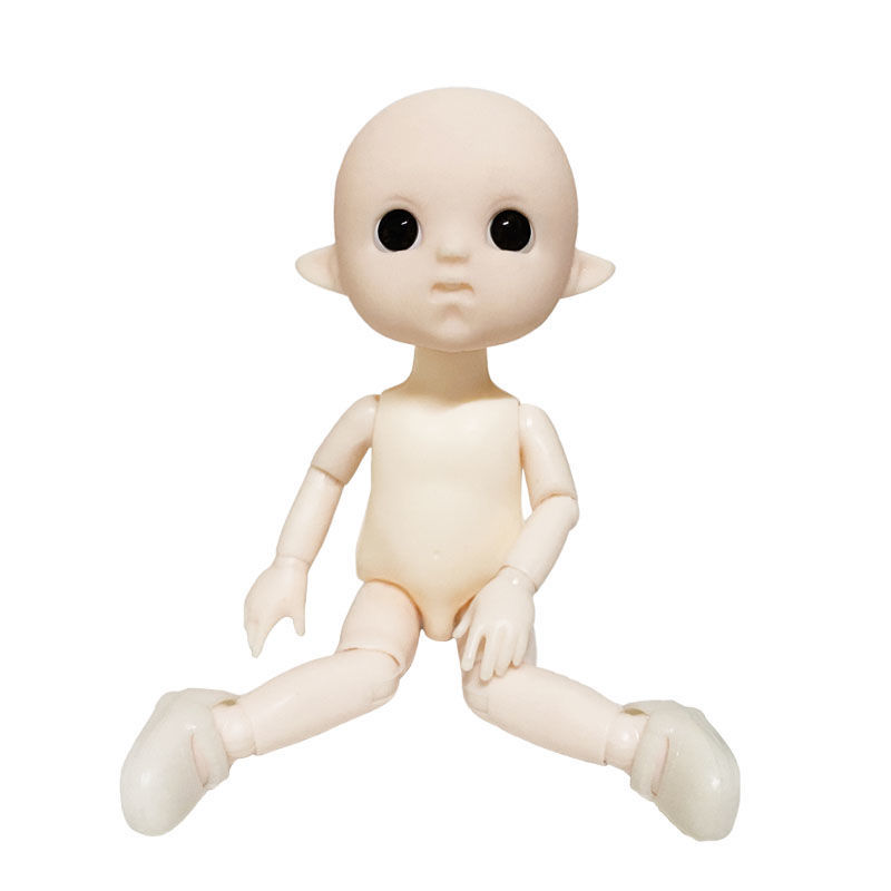 Boneka BJD 16CM, Boneka Elf 13 Sendi yang Dapat Digerakkan, Tubuh Telanjang Tanpa Wajah, Aksesoris DIY, Mainan, Boneka BJD 1/8
