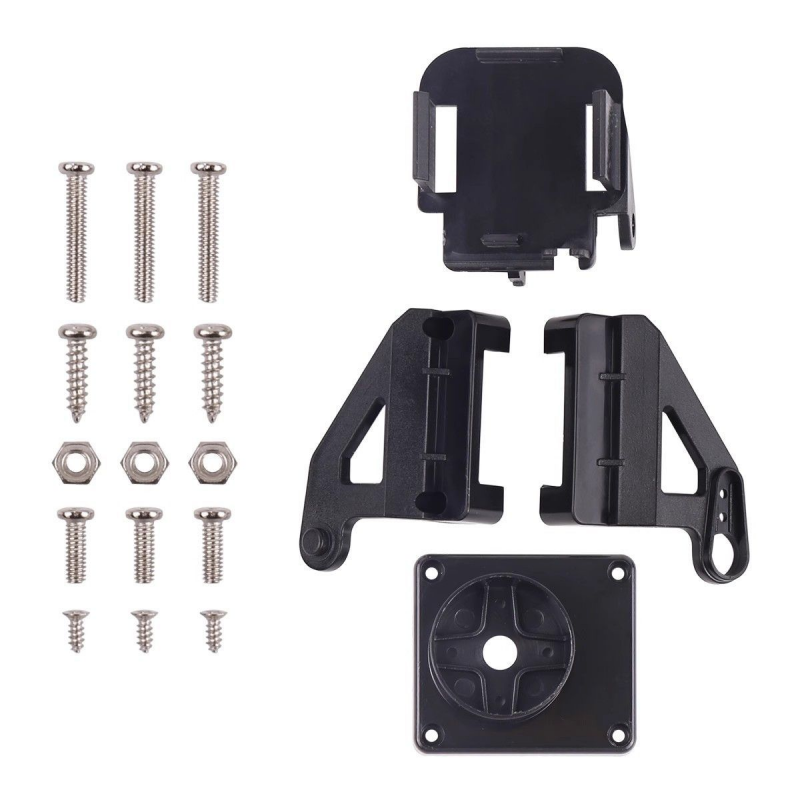 Sg90 2dof servo cardan suporte de plástico mg braço mecânico de eixo duplo para aeronaves de asa fixa rc diy hobby de duas graus de liberdade ki