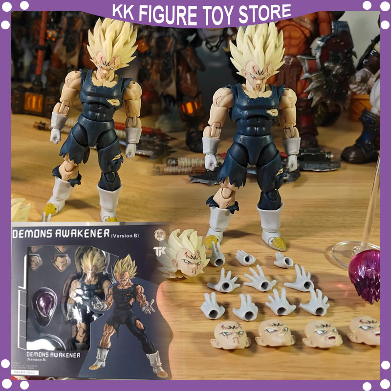 Op voorraad Black Hole & TK Super Saiyan SSJ Majin Vegeta Full Power zwarte Battle Damage Anime Action Figuren Model Cadeaus Speelgoed