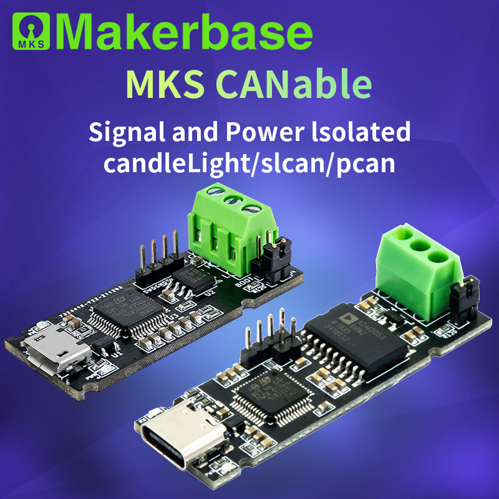 อะแดปเตอร์ Makerbase CANable USB to CAN Canbus สำหรับวิเคราะห์และดีบักเกอร์  แบบแยกสัญญาณ  รองรับ VESC XDRIVE Klipper