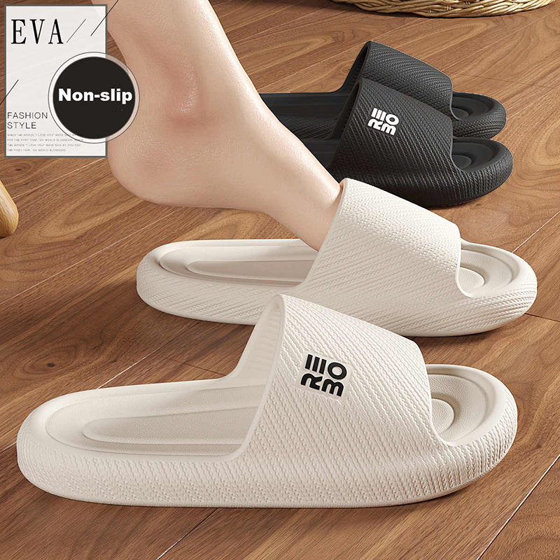 Zapatillas de moda de verano para hombre, zapatillas de nube para hombre, Sandalias planas para el hogar, chanclas de masaje, tobogán de interior para baño para parejas