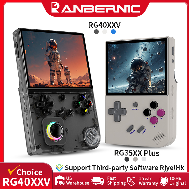 ANBERNIC RG40XXV & RG35XX Plus Ретро портативная игровая консоль 640*480 IPS экран Linux 64-bit 5000Games поддержка WIFI,Bluetooth,HDMI