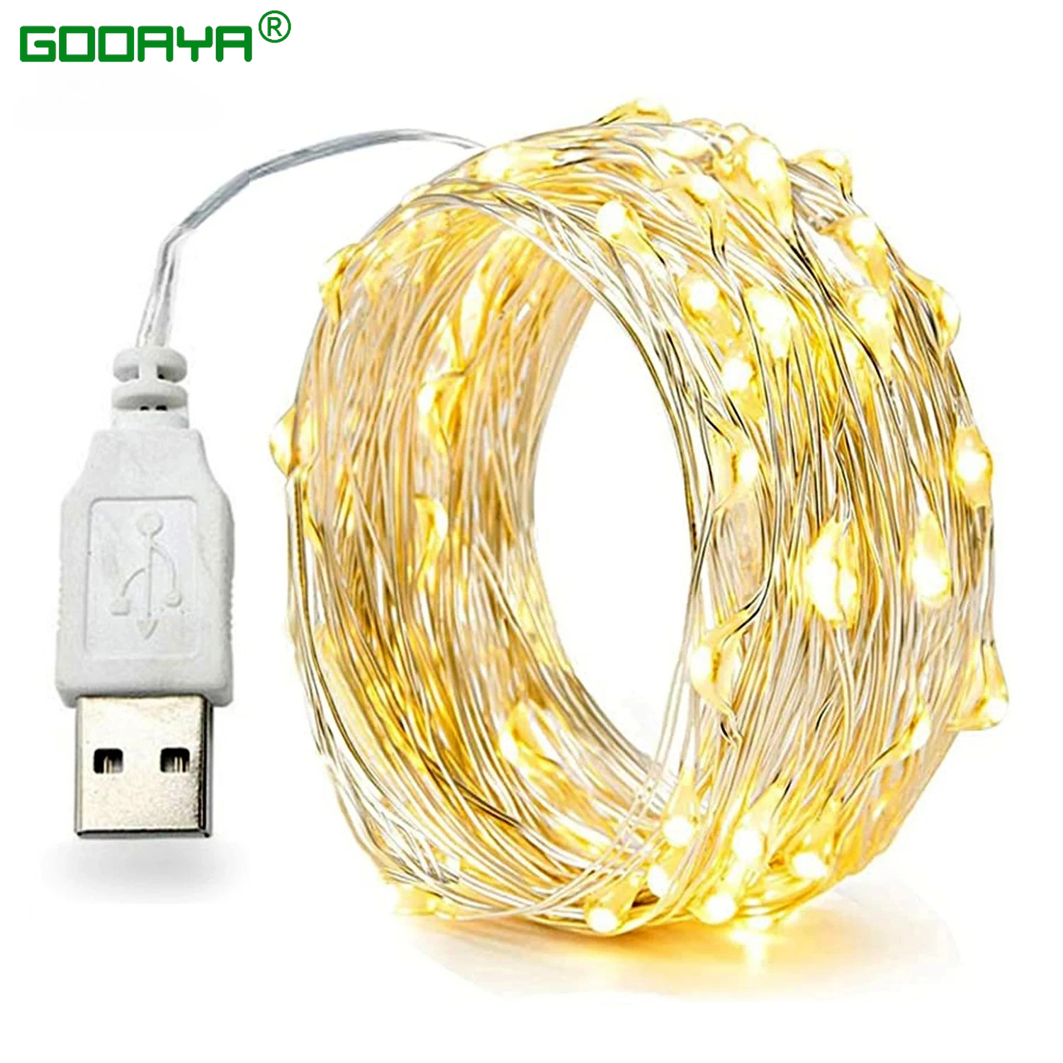 30M 20M impermeable USB luces LED cadena de alambre de cobre guirnalda de hadas lámpara de luz Navidad boda fiesta vacaciones iluminación Decoración