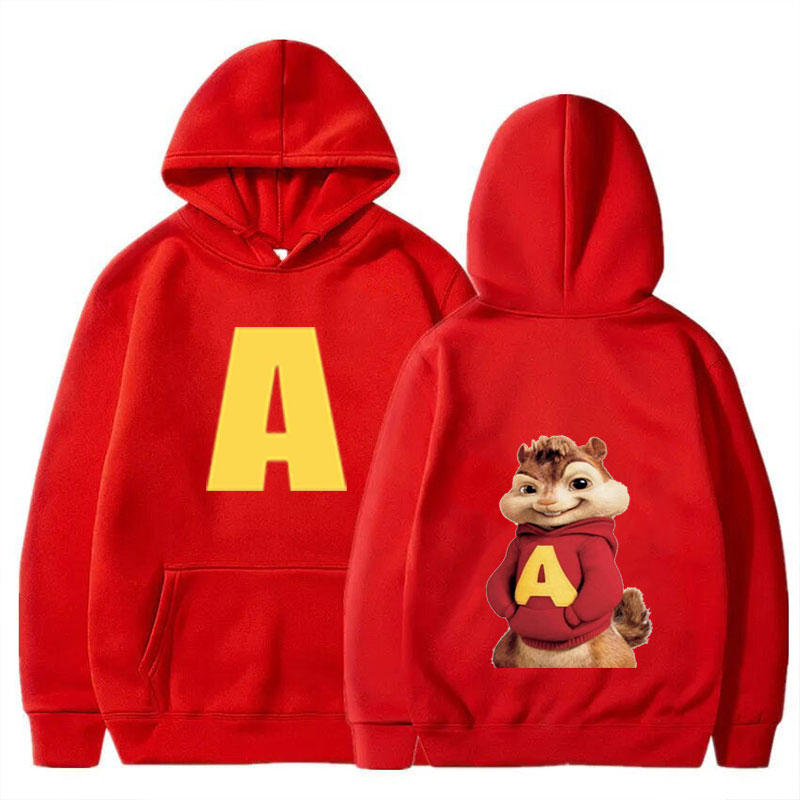 2025 moda Unisex ropa deportiva Casual mujer Sudadera con capucha Alvin Chipmunk disfraz de Halloween jersey de mujer tendencia de moda