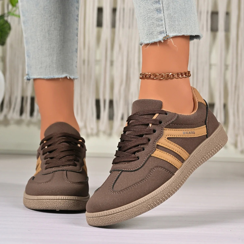 Women's Luxury Flat Sneakers 2026 Spring  Autumn New Fashion Style Comfortable Non-slip Casual Outdoor Running Shoes