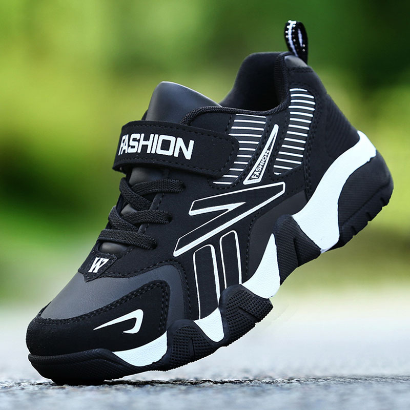 Sneakers moda per bambini scarpe da Tennis per ragazzi scarpe da corsa in pelle comode scarpe da passeggio sportive per bambini all'aperto leggere