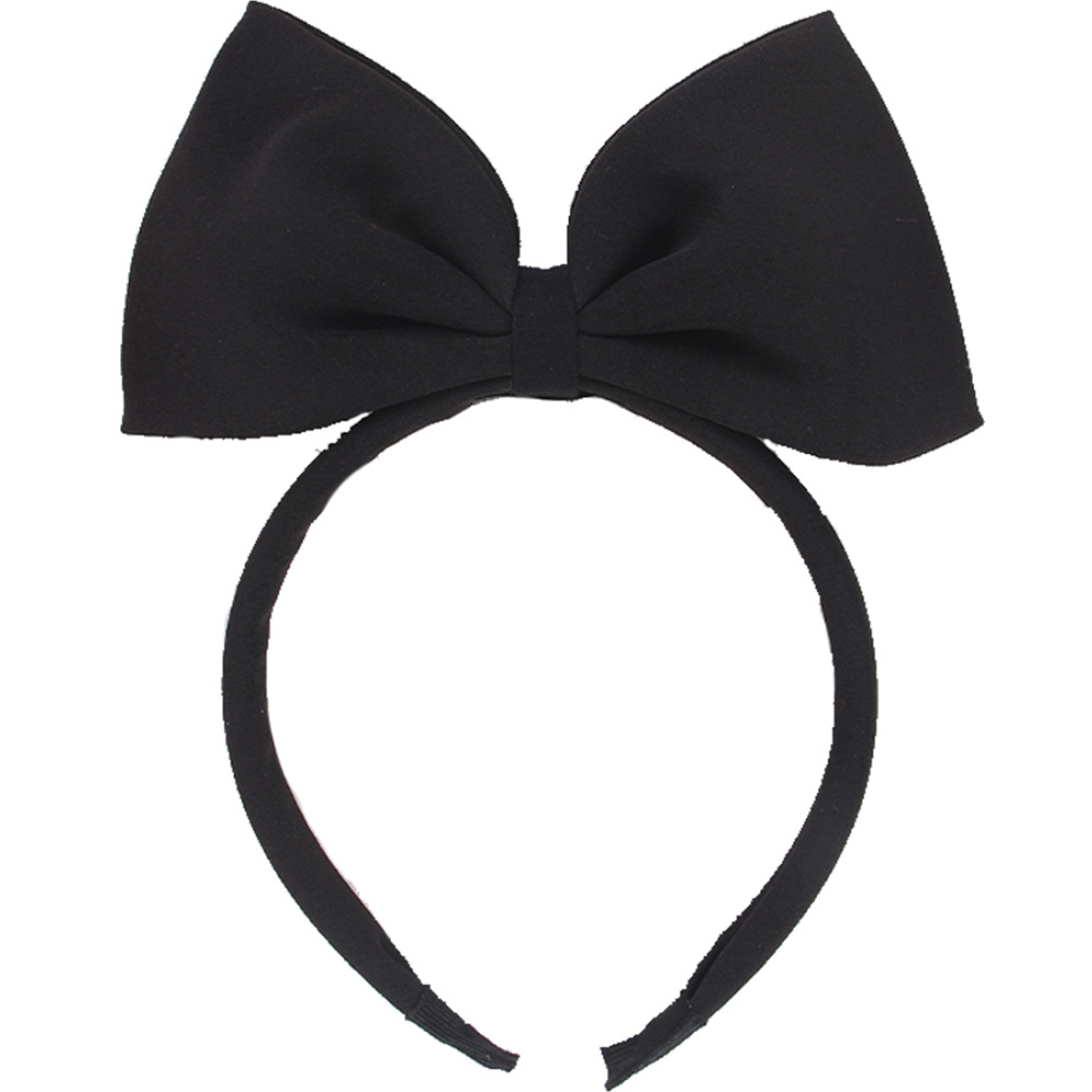 Princesse rouge rose noir couleur unie grand nœud tissu fait à la main adulte enfants bandeau fille fête d'anniversaire cheveux accessoires