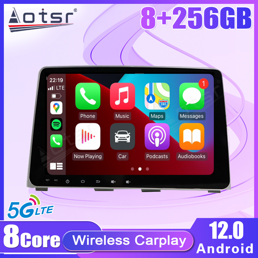 2din 8 + 256gb rádio do carro para hyundai sonata 2018 reprodutor de vídeo multimídia 8 núcleo android12 sem fio carplay navegação estéreo gps